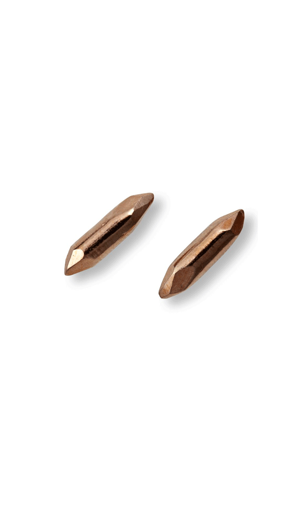 Rose Gold Bar Studs